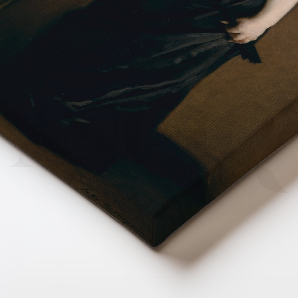 Black Gown Elegance Canvas Artwork – Asha Art Studio – Image 2