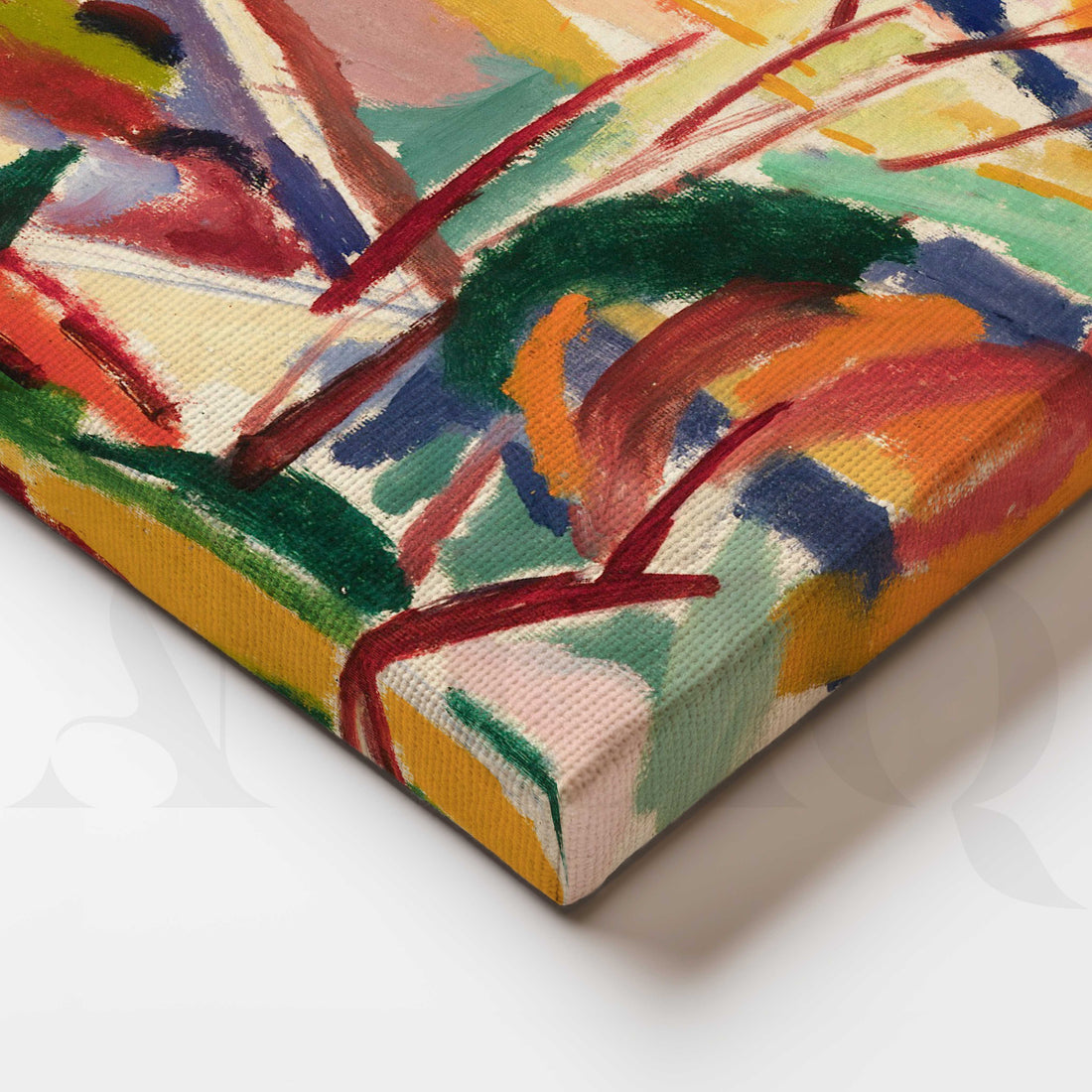 Colorful Expressionist Forest Canvas Artwork – Asha Art Studio
