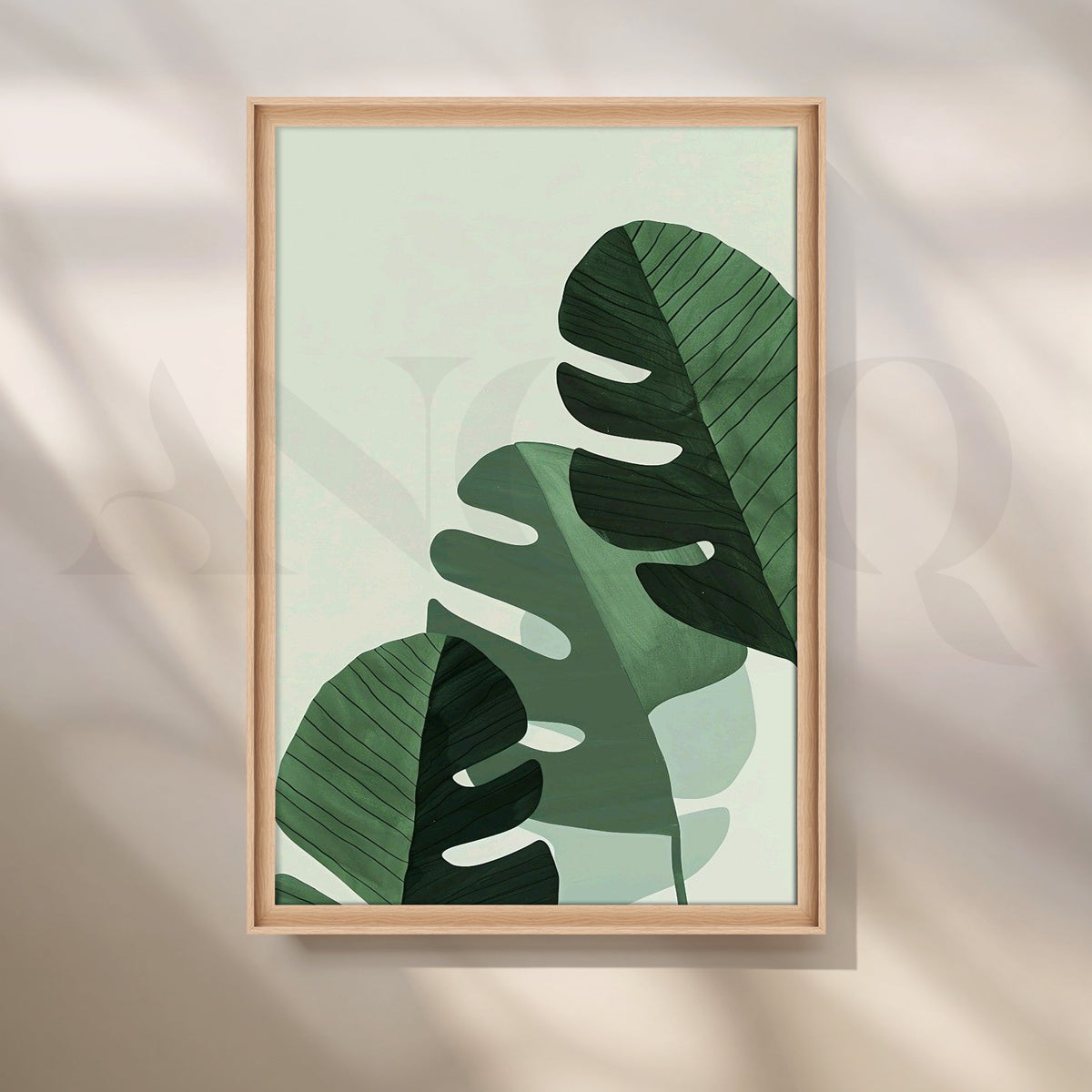 Banana Leaves Canvas Artwork – Asha Art Studio – Image 5