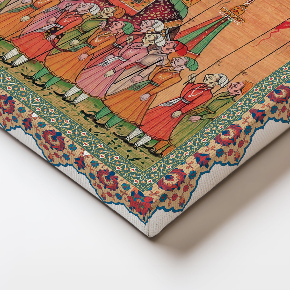 Traditional Indian Elephant Procession Artwork – Asha Art Studio – Image 2