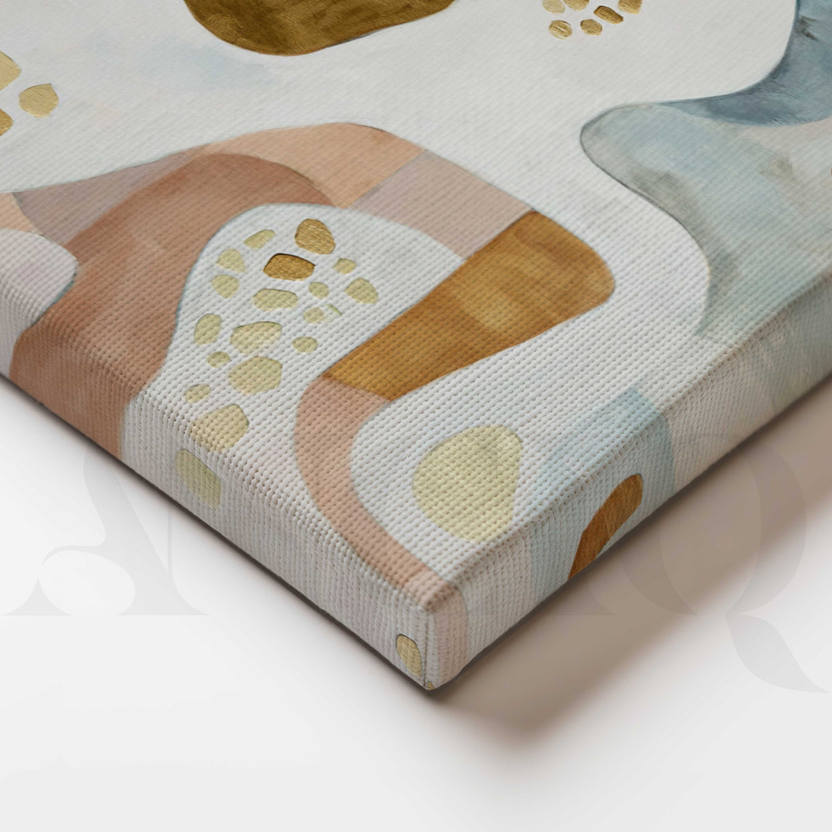 Pastel Organic Abstract Canvas Artwork – Asha Art Studio – Image 2