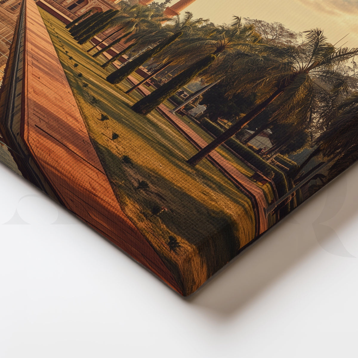 Taj Mahal Garden View Canvas Artwork – Asha Art Studio – Image 2