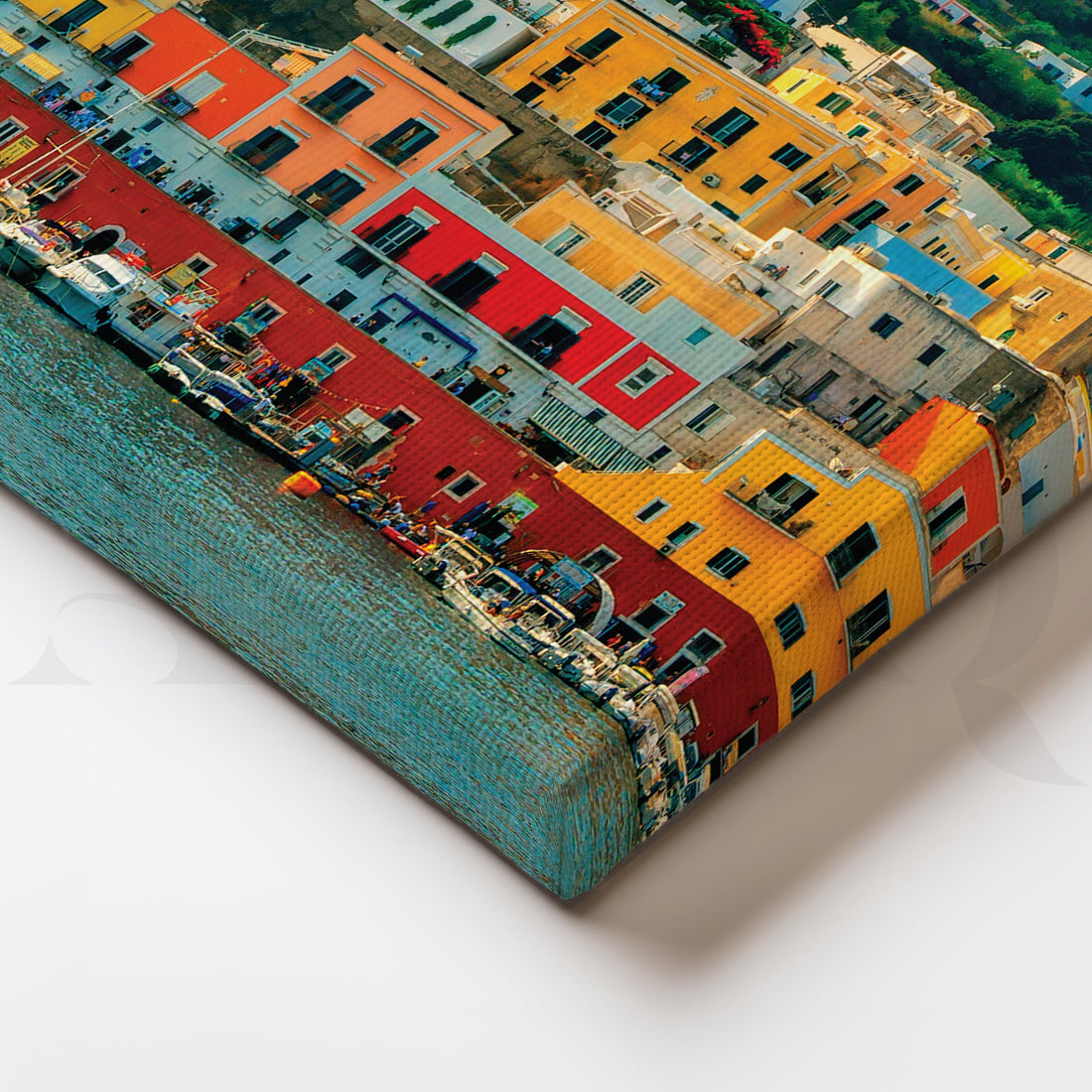Rainbow Harbor Canvas Artwork – Asha Art Studio