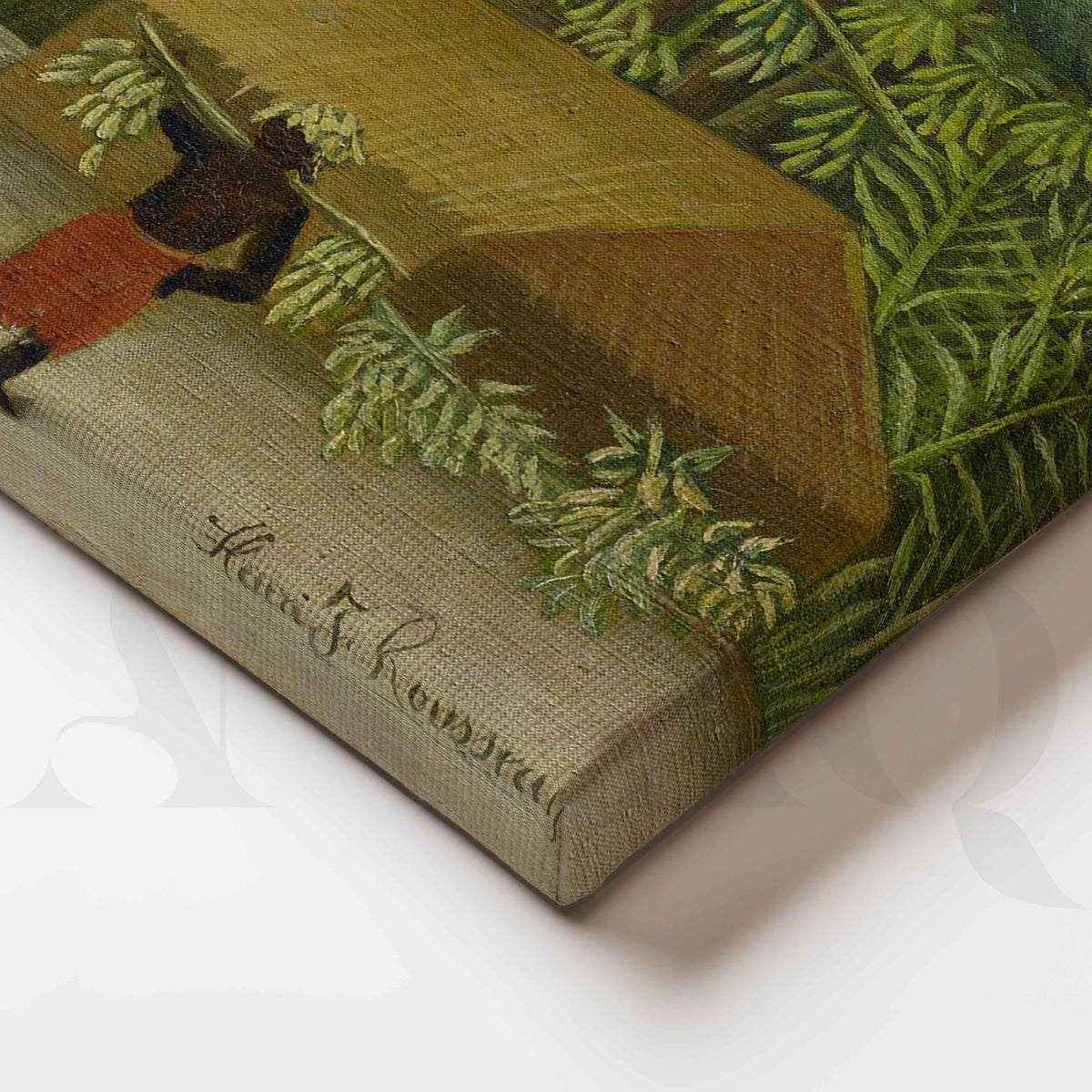 Tropical Plantation Folk Art Canvas Artwork – Asha Art Studio – Image 2