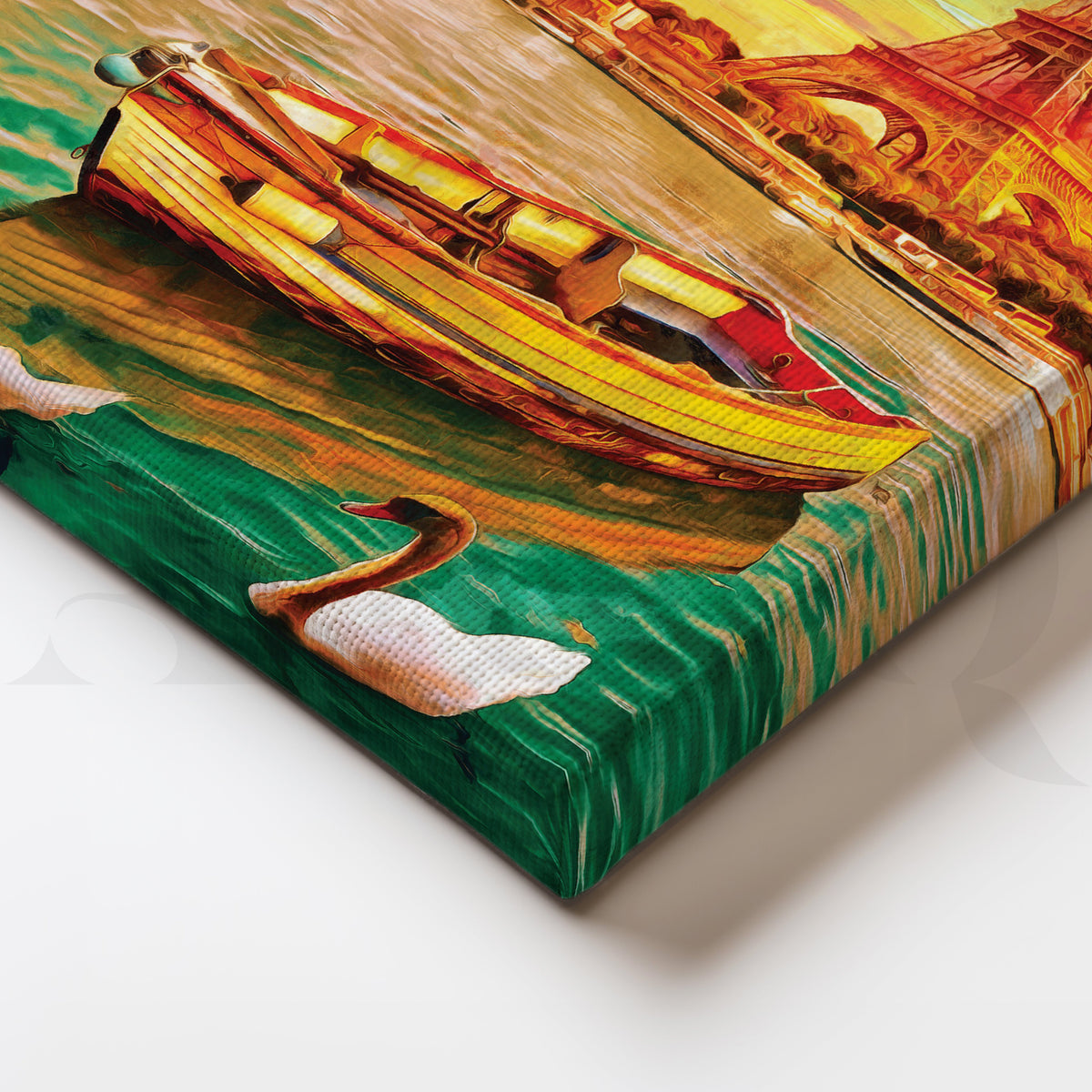 Ethereal Abstraction Canvas Artwork – Asha Art Studio – Image 2