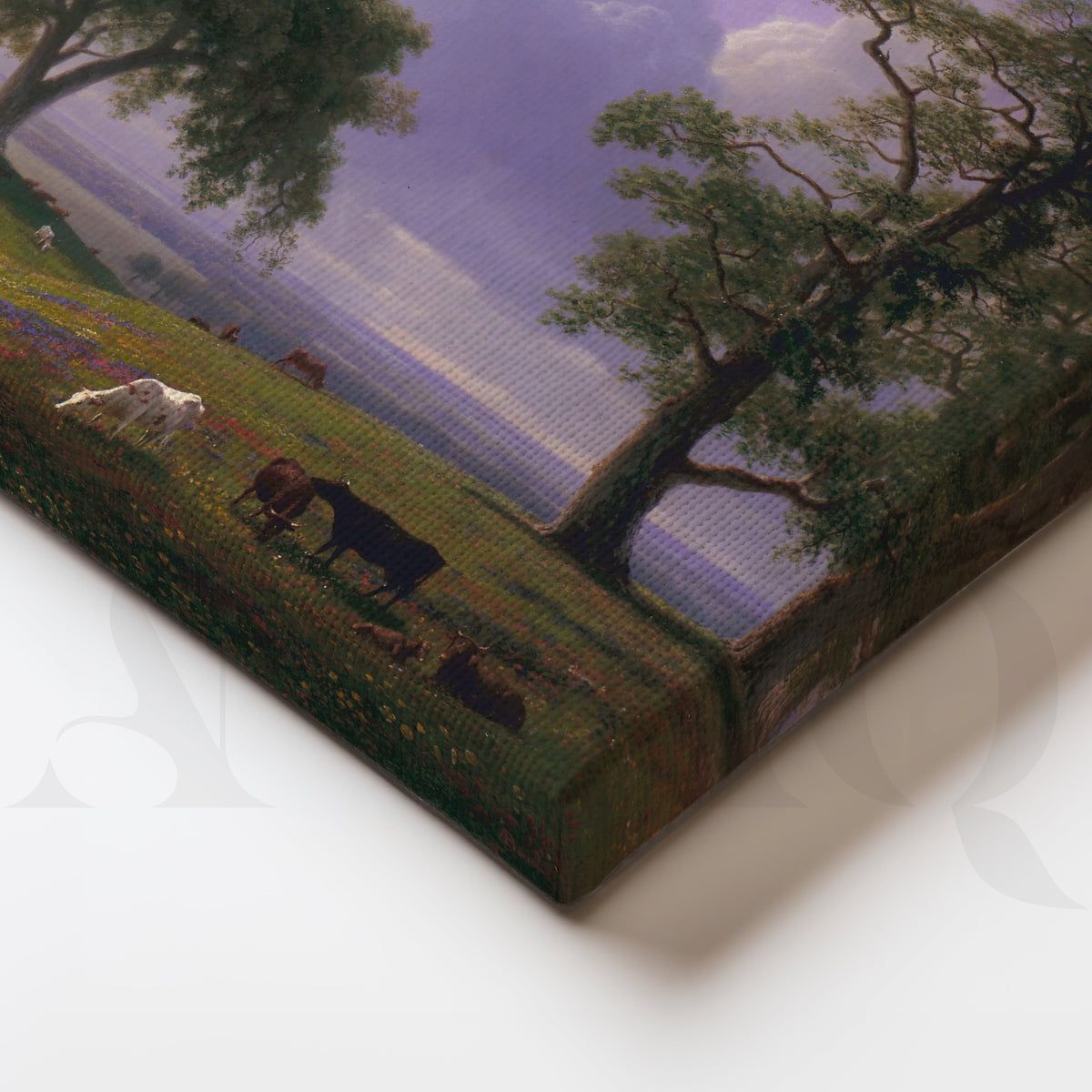 Dramatic Pasture Sky Canvas Artwork – Asha Art Studio – Image 2