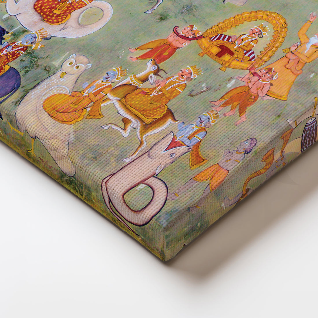 Rajasthani Miniatures Canvas Artwork – Asha Art Studio