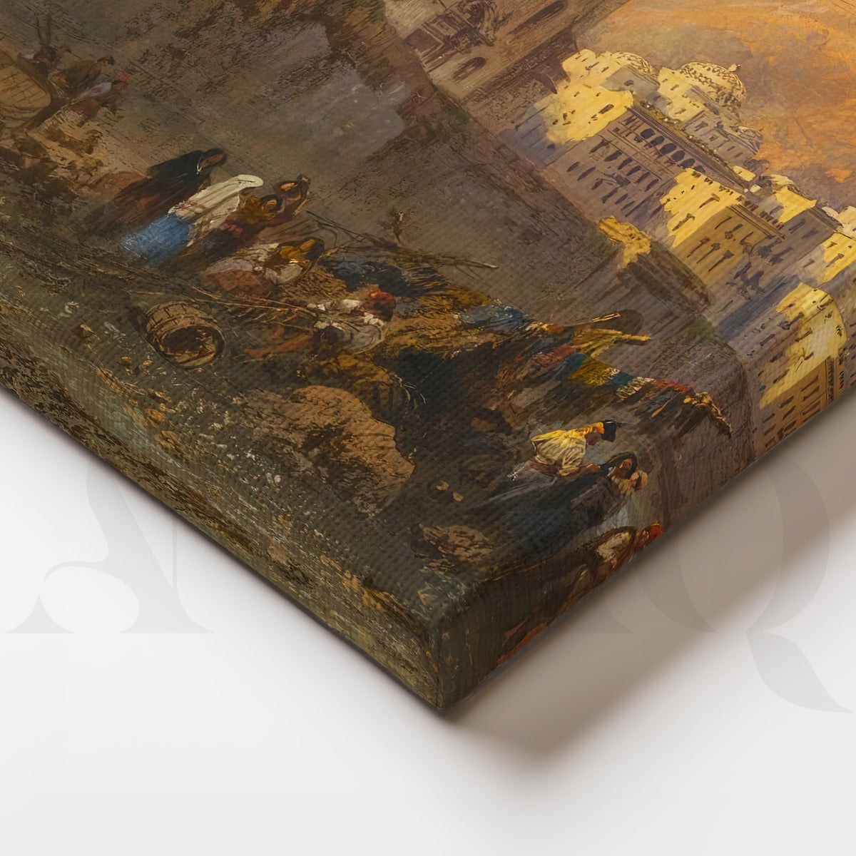 Coastal Mountain Harbour Gallery Wall – Set of 3 Mediterranean Landscape Artworks - 18 x 24 Inches – Asha Art Studio – Image…