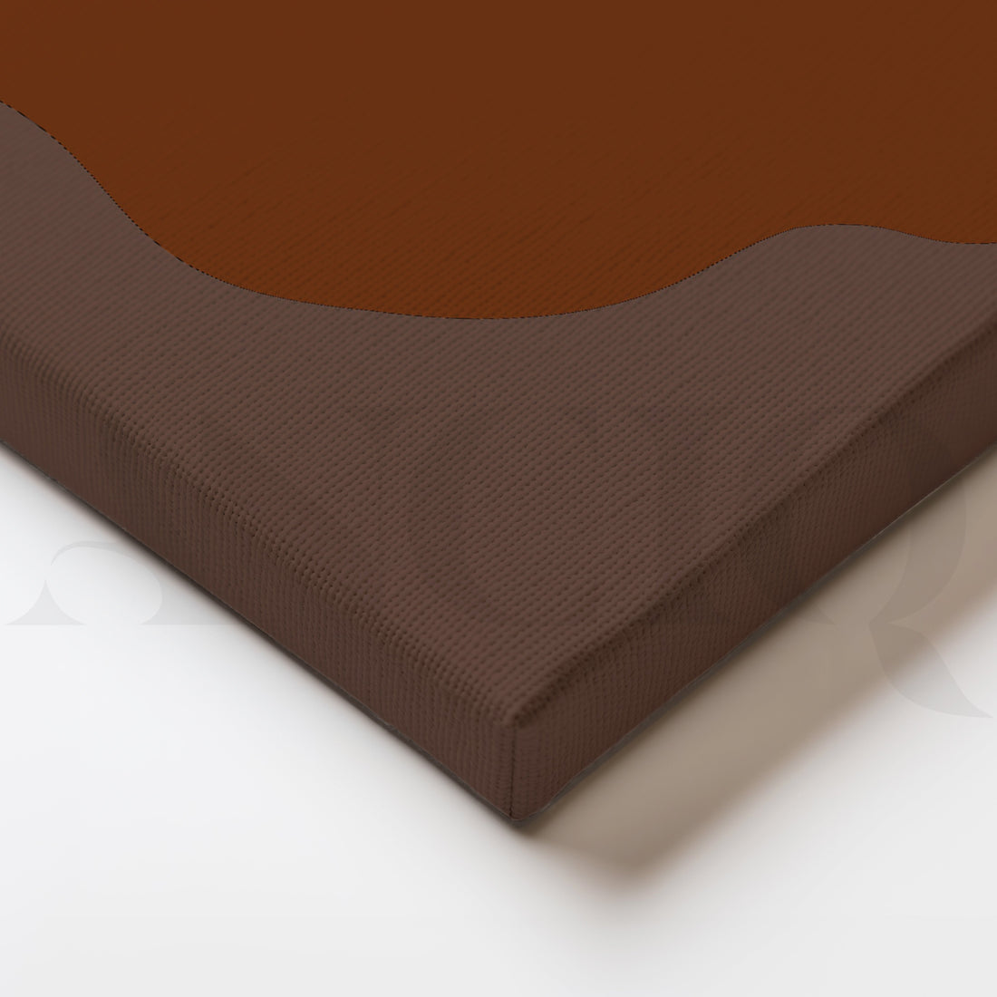 Abstract Sun Over Rolling Earthy Hills in Warm Tones – Asha Art Studio