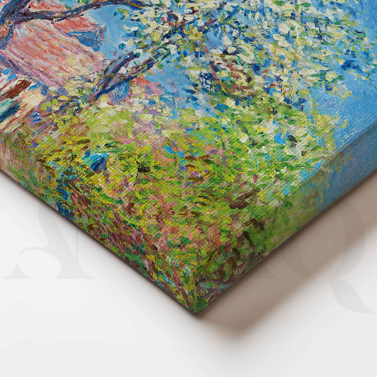Blossoming Garden Tree Impressionist Canvas Artwork – Asha Art Studio – Image 2