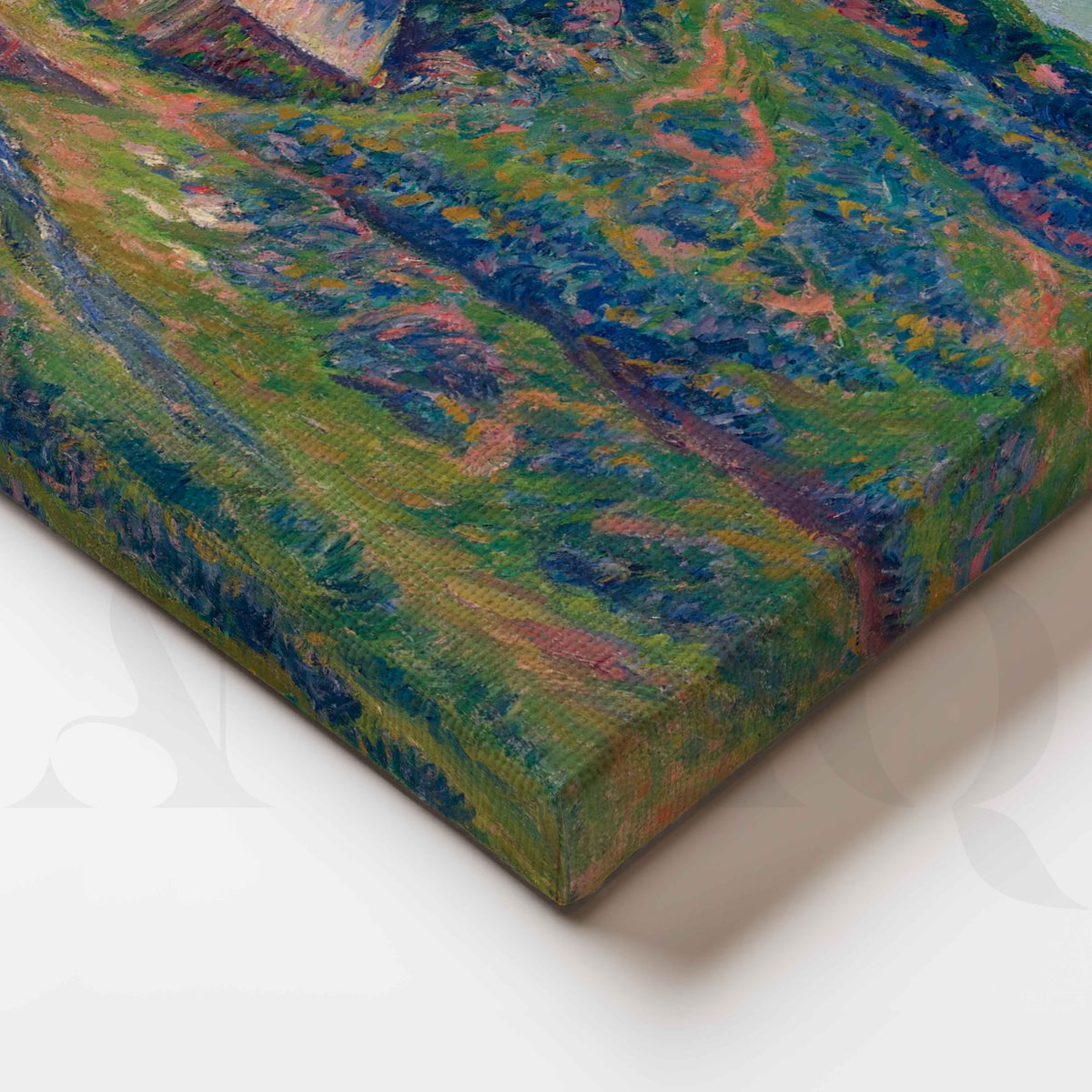 Impressionist Countryside Cottage Canvas Artwork – Asha Art Studio – Image 2