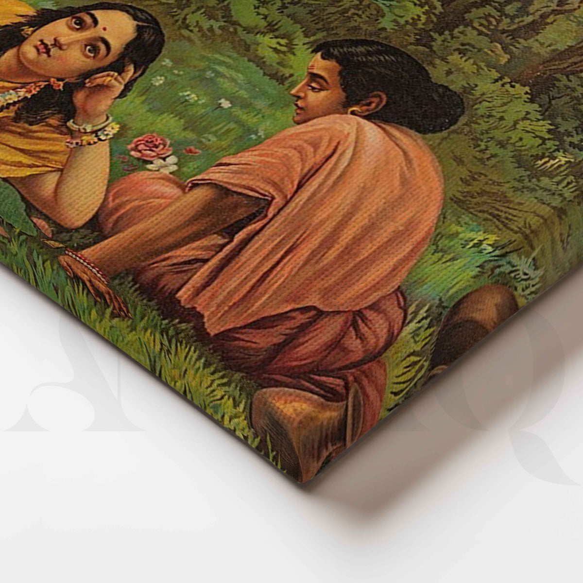 Shakuntala Patra Lekhan by Raja Ravi Varma Artwork – Asha Art Studio – Image 2