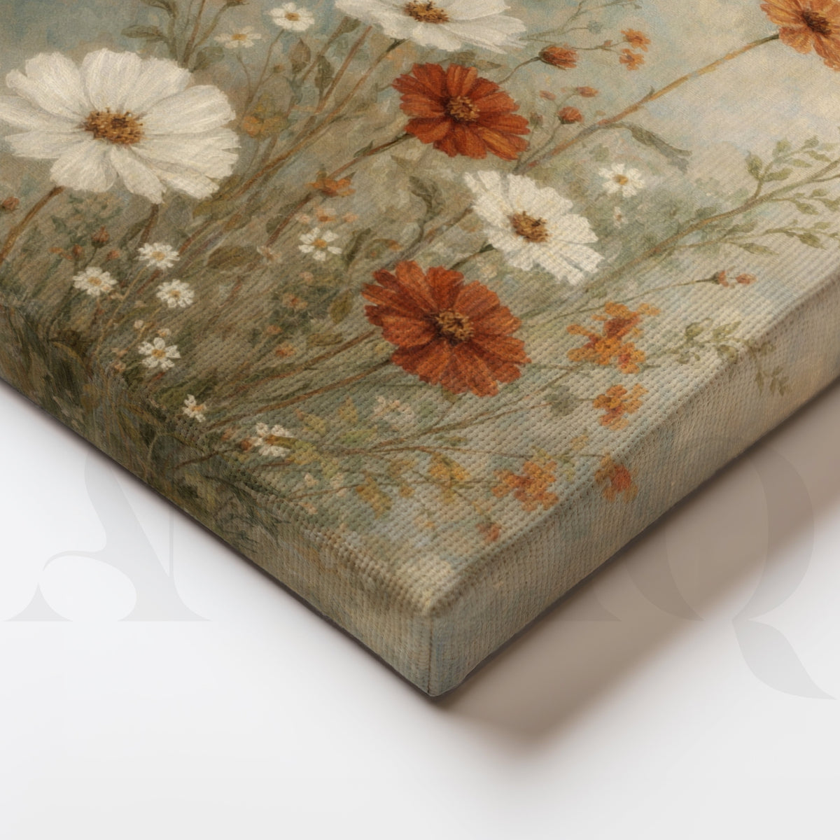 Vintage Wildflower Meadow Gallery Wall – Set of 3 Floral Artworks - 18 x 24 Inches – Asha Art Studio – Image 2