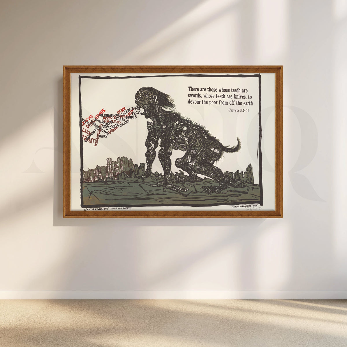 Devour the Poor Canvas Artwork – Asha Art Studio – Image 6