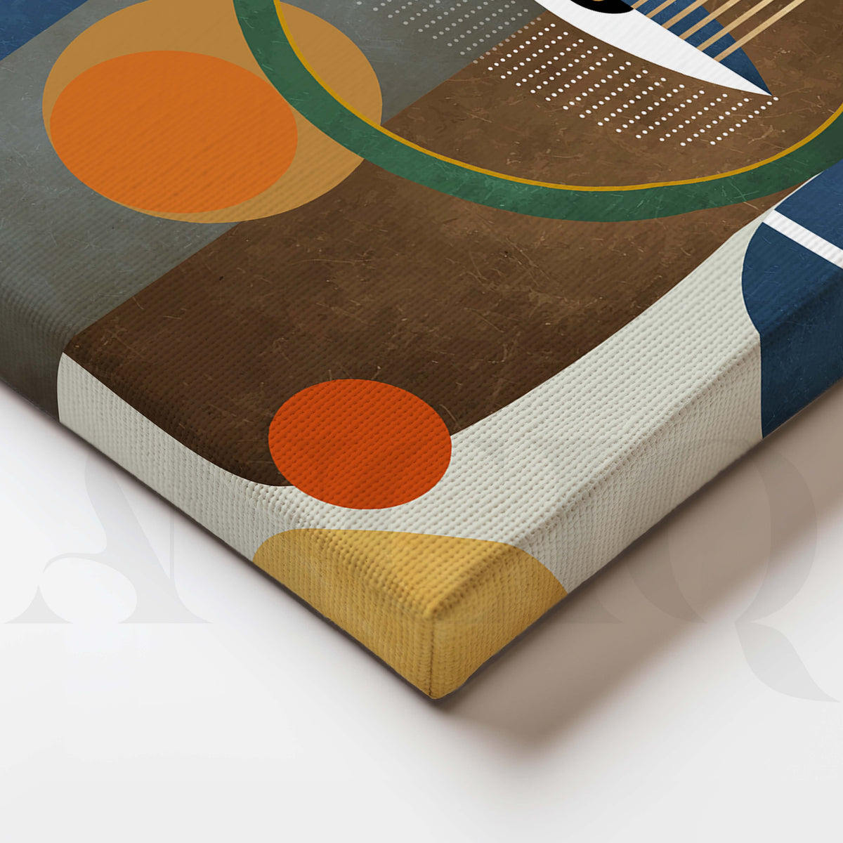 Modern Abstract Face Gallery Wall Canvas Artwork Set of 3 - 18 x 24 Inches – Asha Art Studio – Image 2