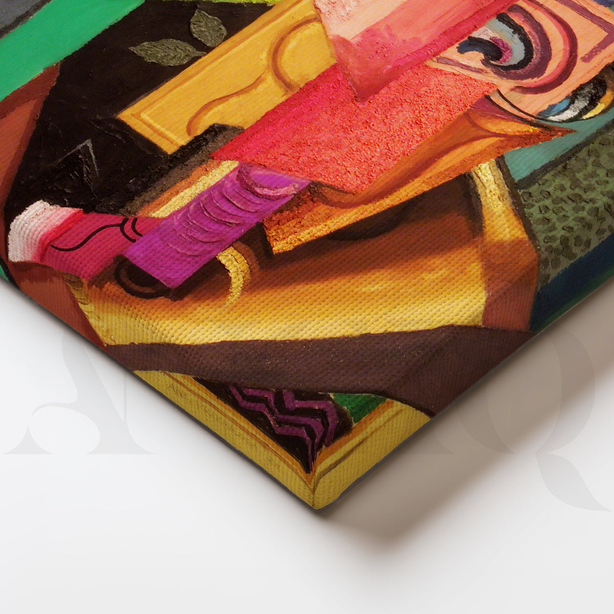 Cubist Still Life Composition Gallery Wall – Set of 3 Modern Artworks - 18 x 24 Inches – Asha Art Studio – Image 2