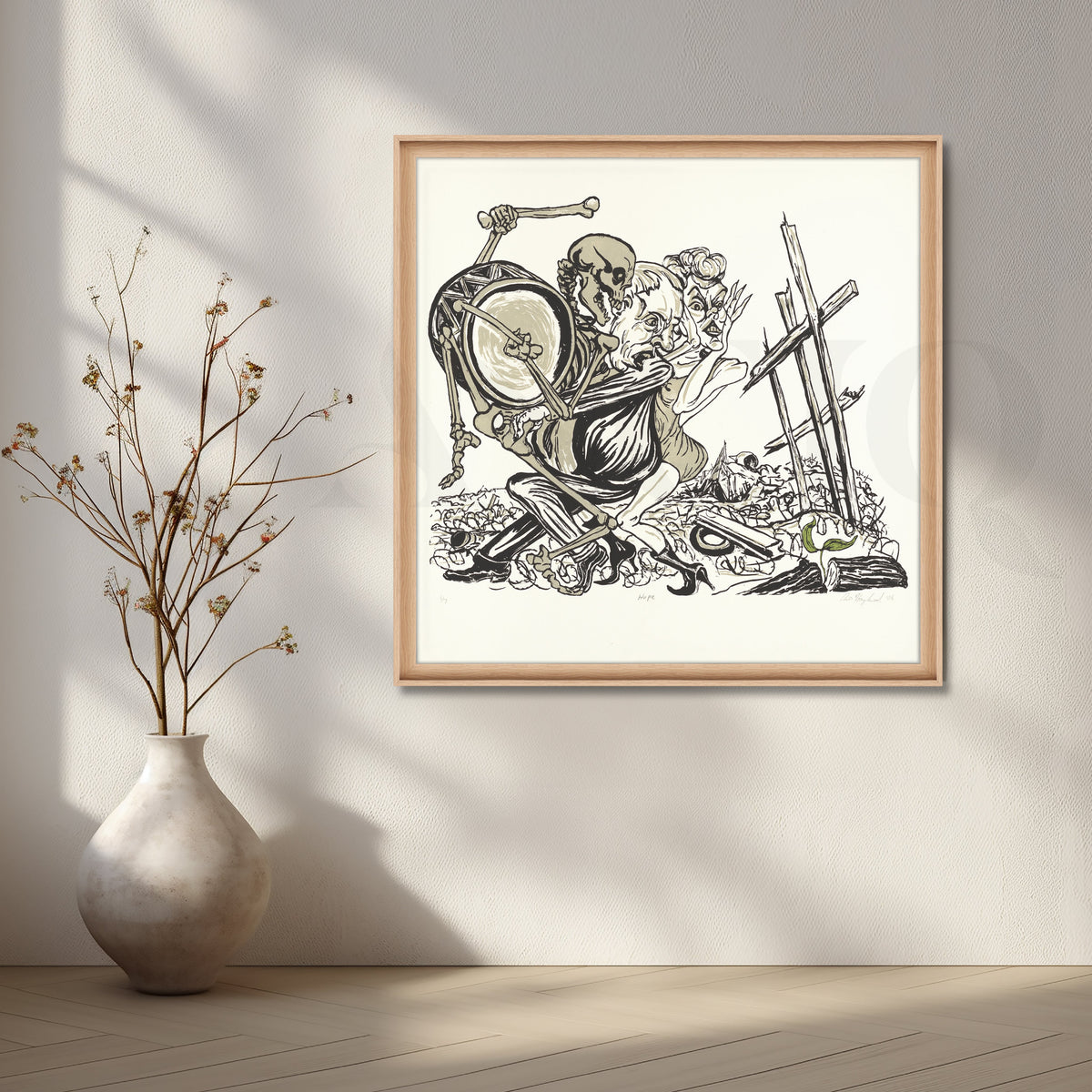 Skeleton Dance of Society Canvas Artwork – Asha Art Studio – Image 5
