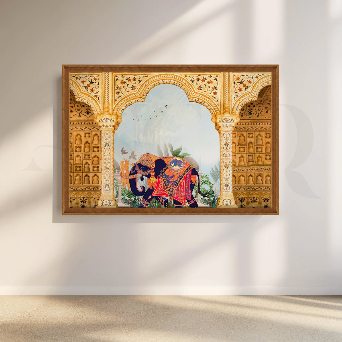 Royal Elephant Canvas Artwork – Asha Art Studio – Image 6