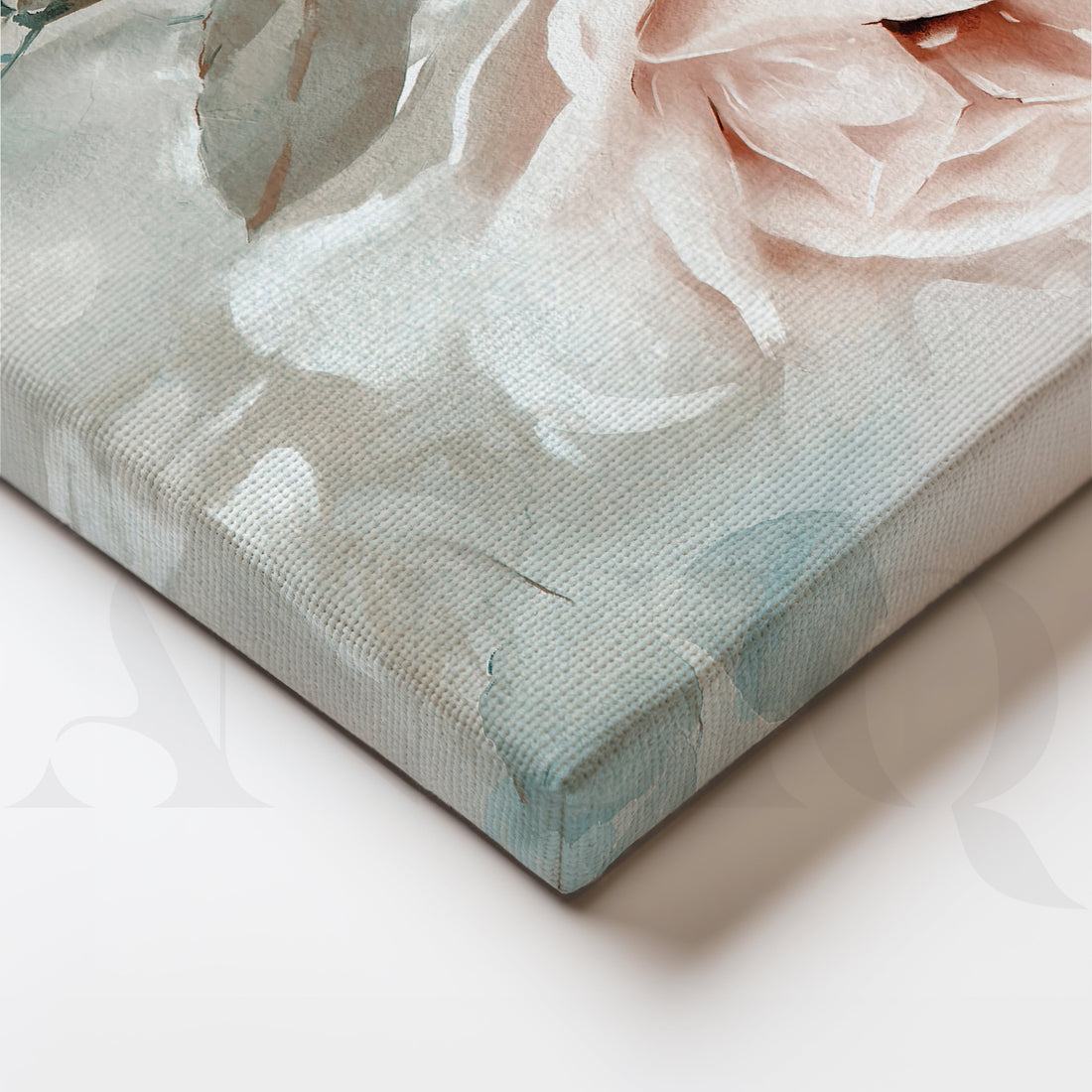 Peachy Serenade Canvas Wall Artwork – Asha Art Studio