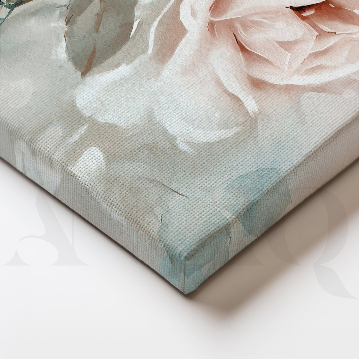 Peachy Serenade Canvas Wall Artwork – Asha Art Studio – Image 2