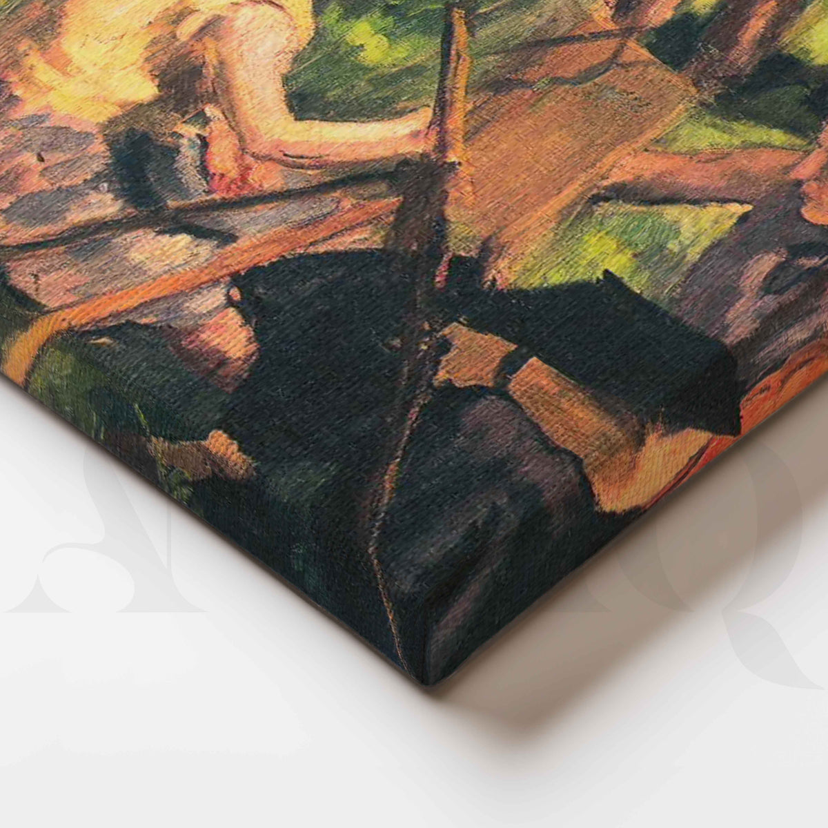 Open Air Painters by Amrita Sher-Gil Canvas Artwork – Asha Art Studio – Image 2