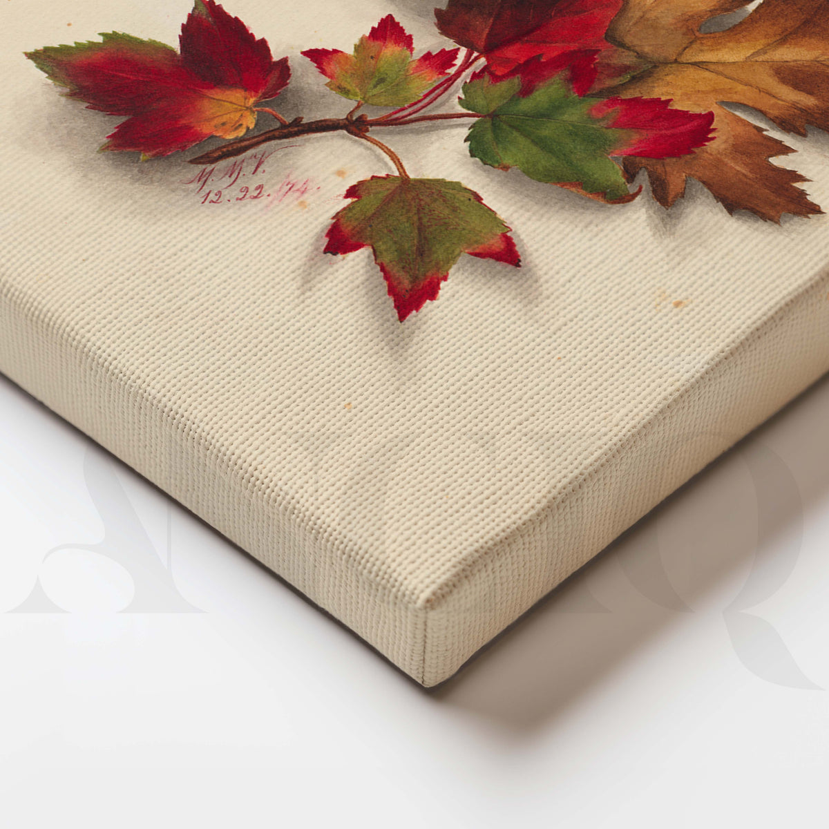 Autumn Maple Leaf Gallery Wall Artwork Set of 3 – Asha Art Studio – Image 2
