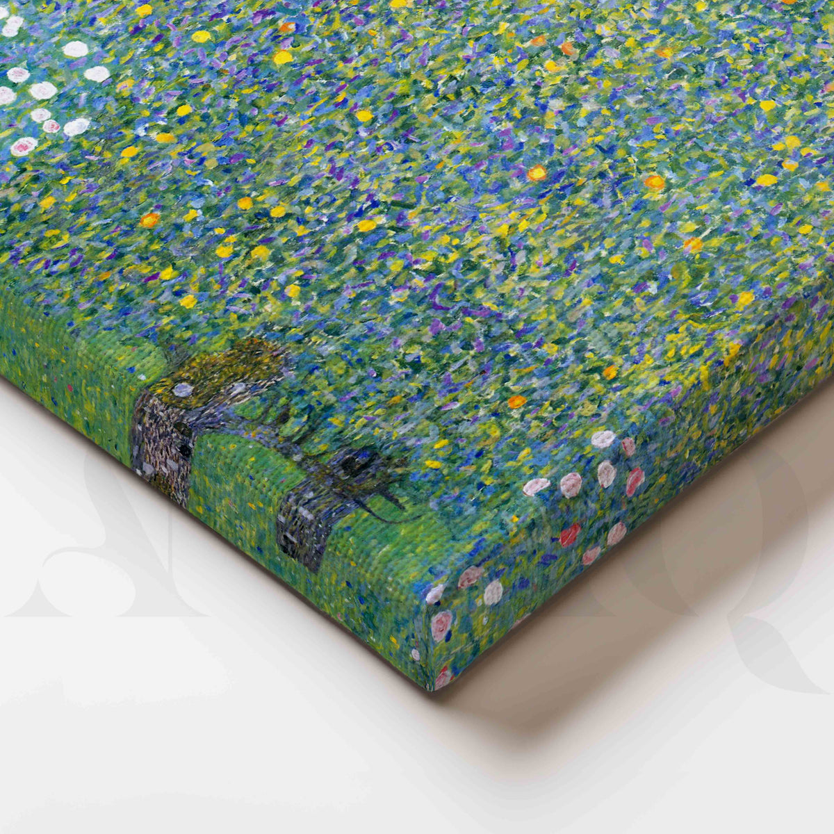 Gustav Klimt Green Garden Floral Canvas Artwork – Asha Art Studio – Image 2