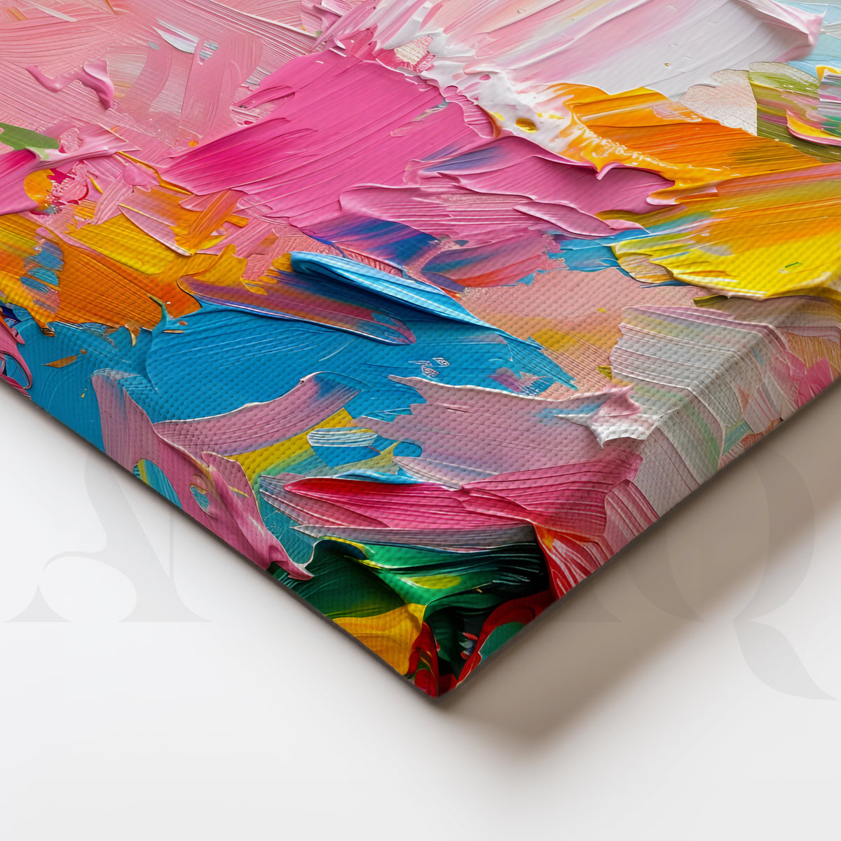Blush Brush Bloom Gallery Wall – Set of 3 Artworks – Asha Art Studio – Image 2