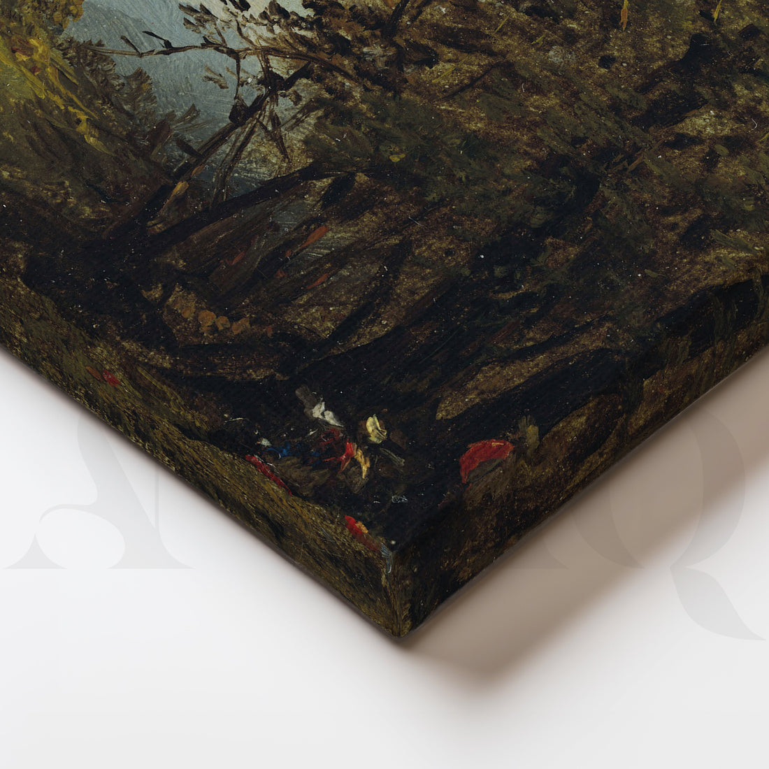Forest Window View Canvas Artwork – Asha Art Studio