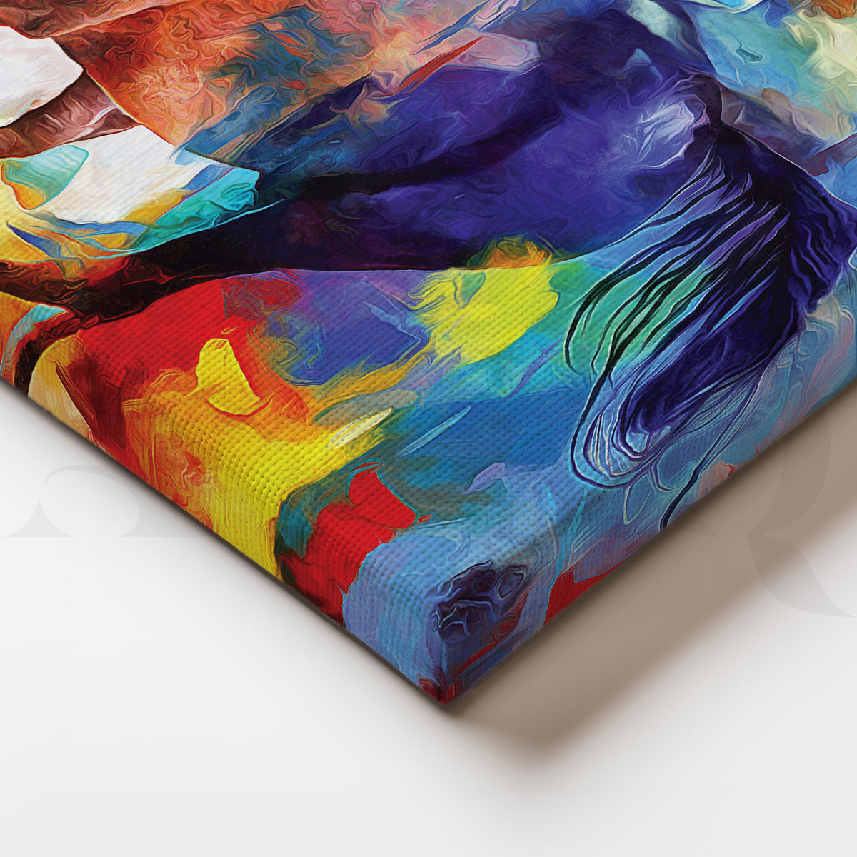 3D Horses Canvas Wall Artwork – Asha Art Studio – Image 2