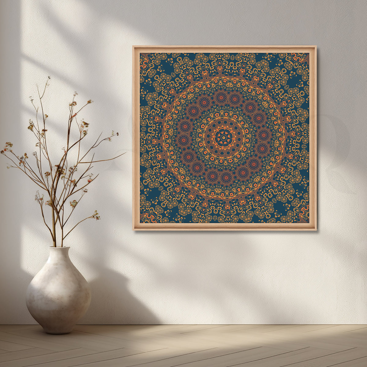 Royal Mandala Pattern Canvas Artwork – Asha Art Studio – Image 5