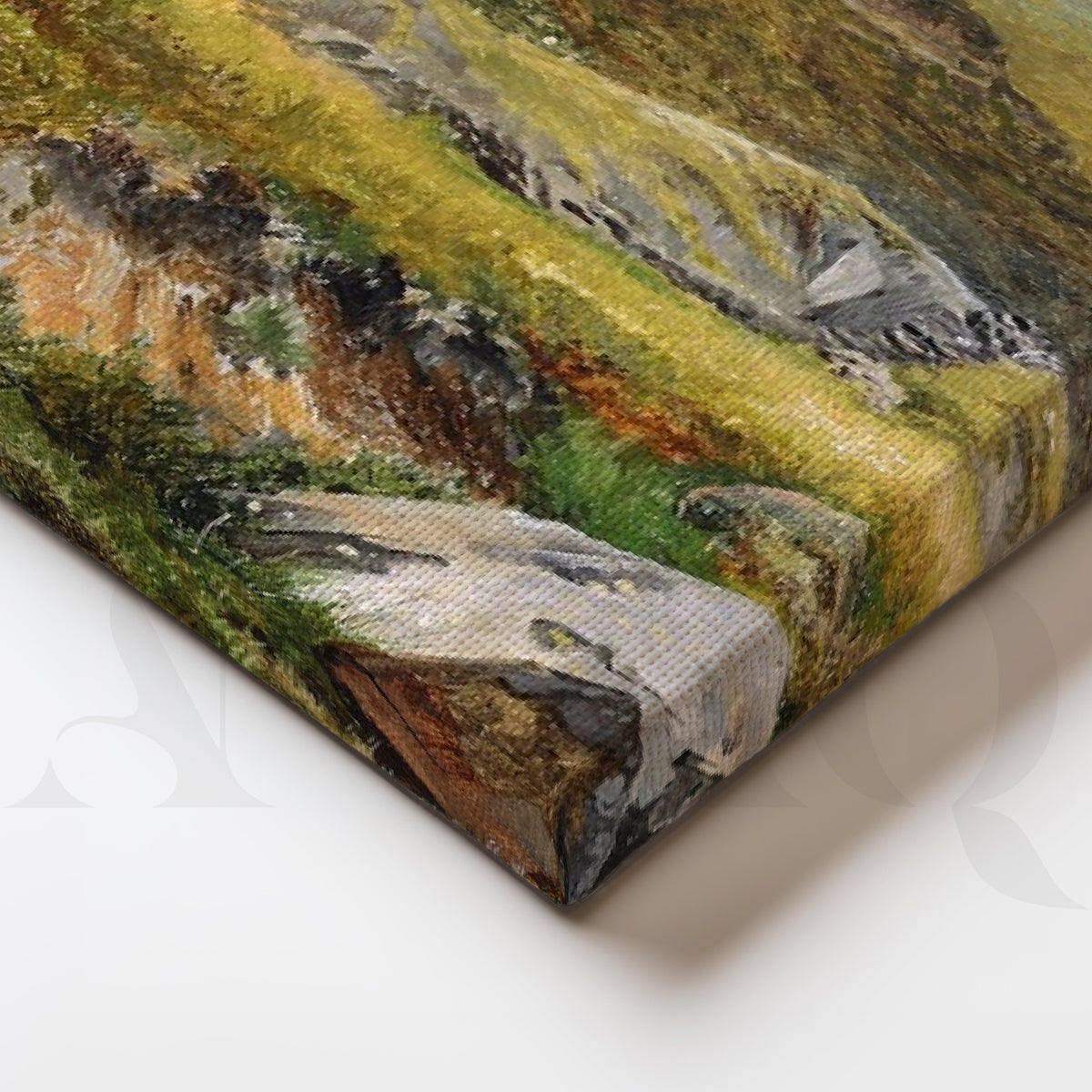 Highland Meadow Stream Gallery Wall – Set of 3 Classic Artworks - 18 x 24 Inches – Asha Art Studio – Image 2