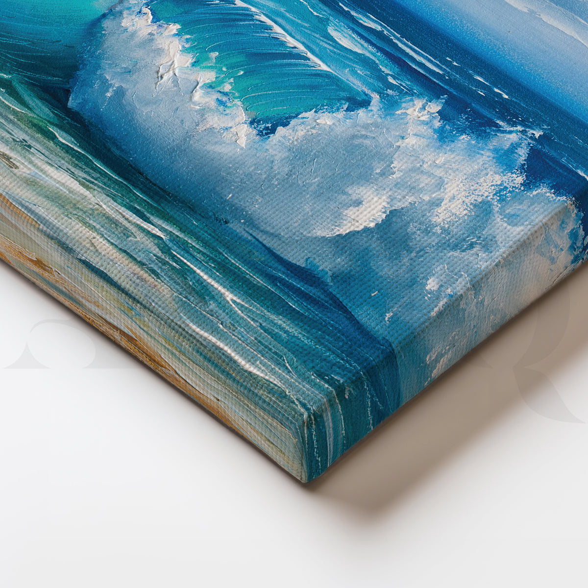 Serenity Shore Canvas Artwork – Asha Art Studio – Image 2