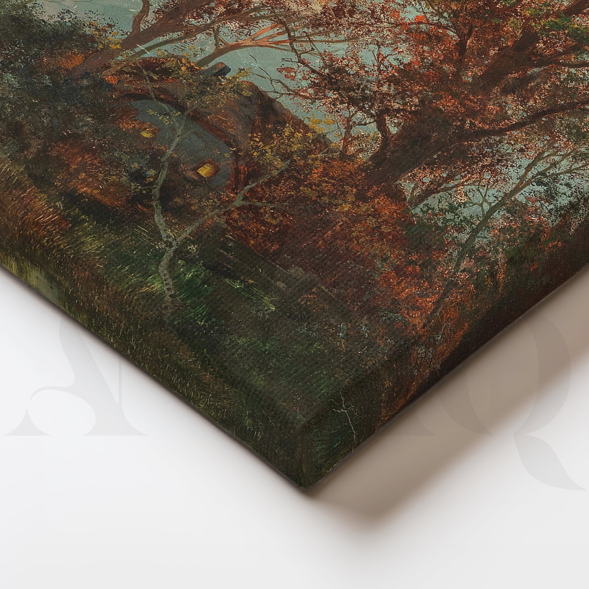 Autumn Forest Stream Canvas Artwork – Asha Art Studio – Image 2