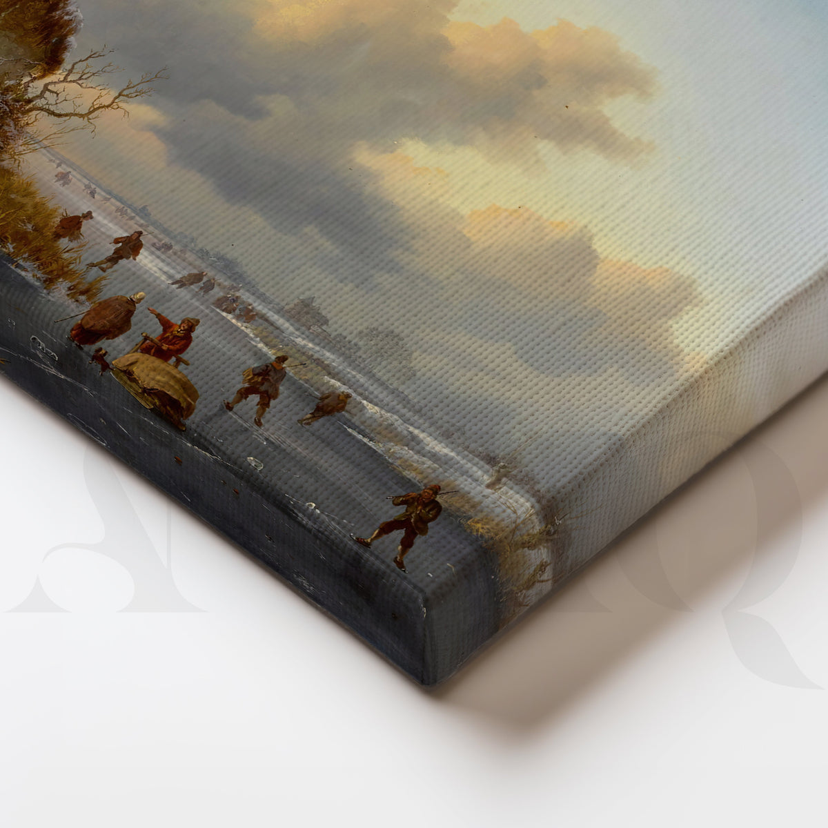 Snow Castle River View Canvas Artwork – Asha Art Studio – Image 2