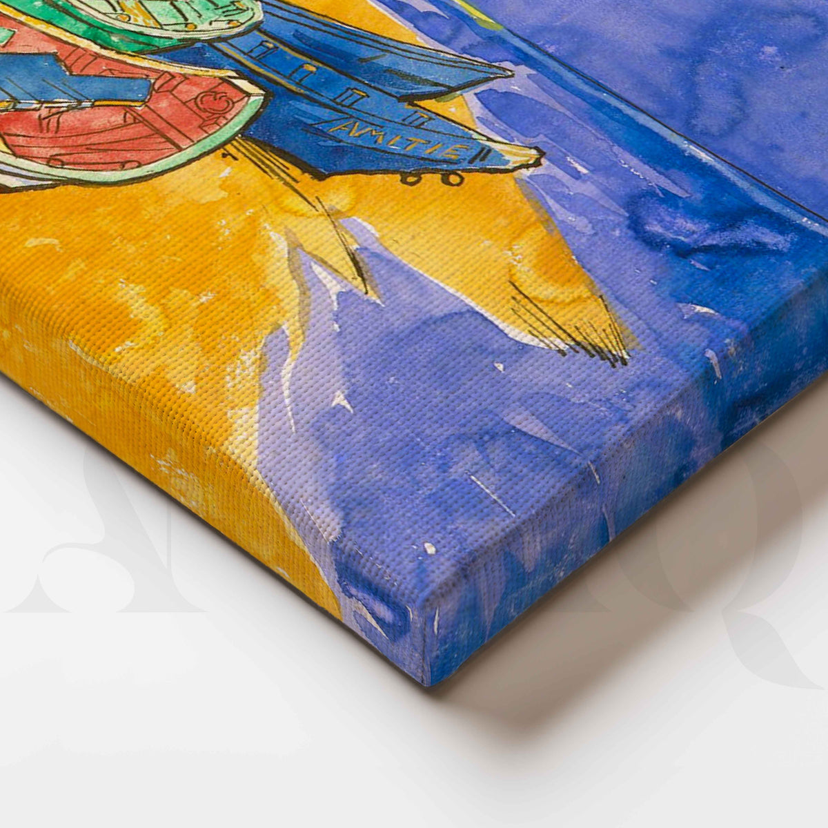 Van Gogh Fishing Boats Canvas Artwork – Asha Art Studio – Image 2