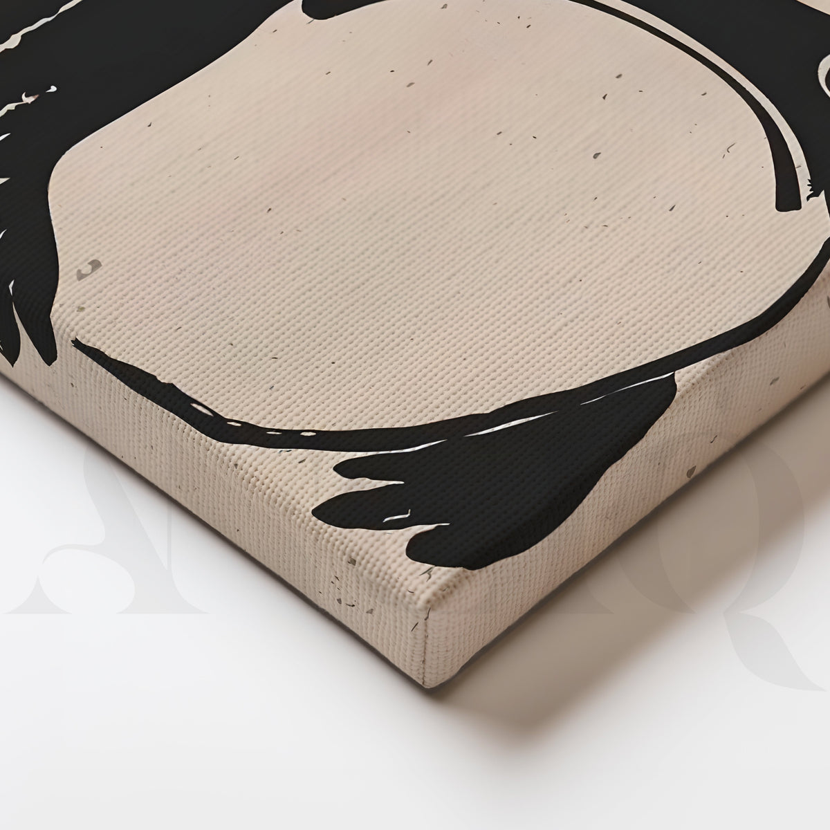 Black Frog Graphic Canvas Artwork – Asha Art Studio – Image 2