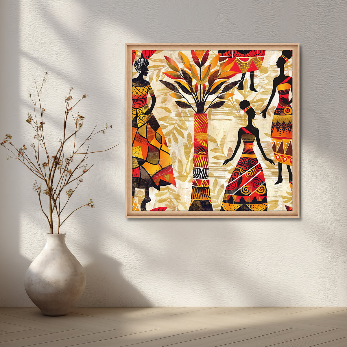 African Rhythms Canvas Artwork – Asha Art Studio – Image 5