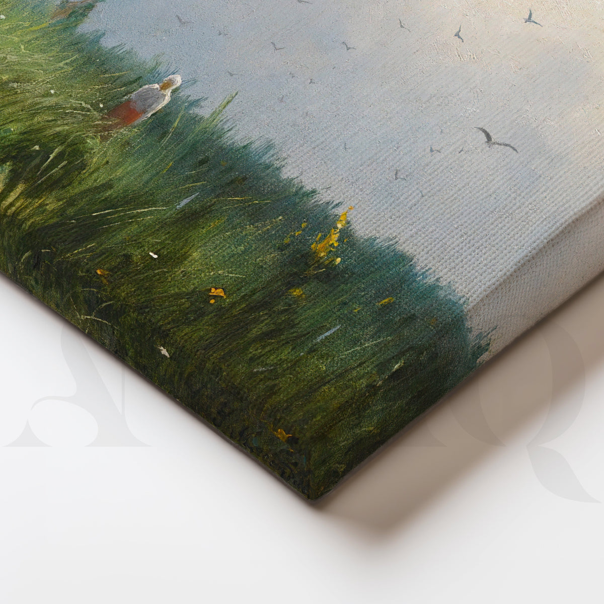 Quiet Meadow Walk Canvas Artwork – Asha Art Studio – Image 2