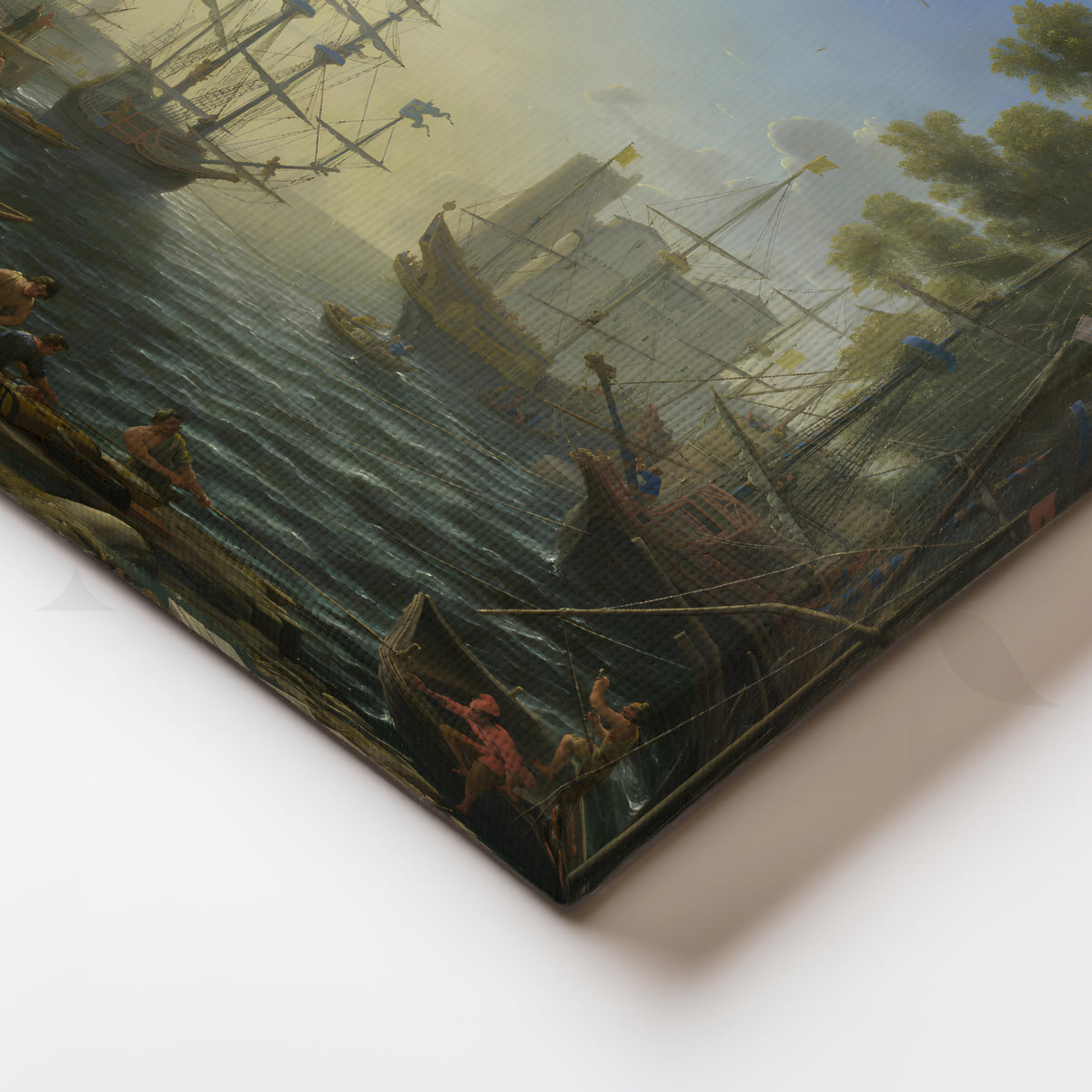 Grand Port of Antiquity Canvas Artwork – Asha Art Studio – Image 2