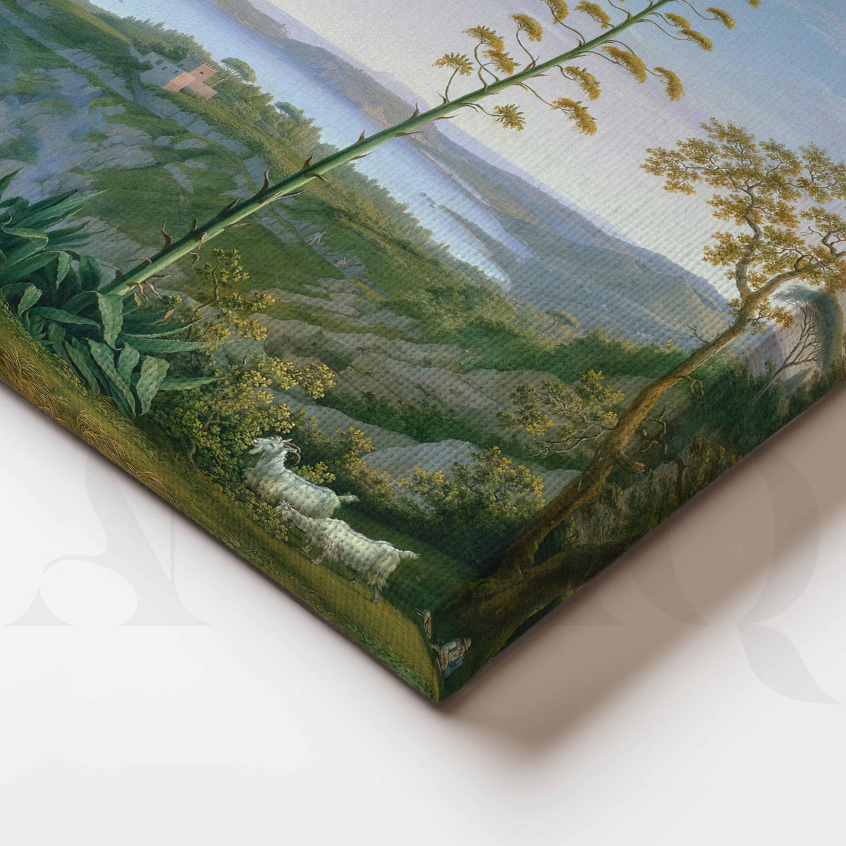 Classical Coastal Landscape Canvas Artwork – Asha Art Studio – Image 2