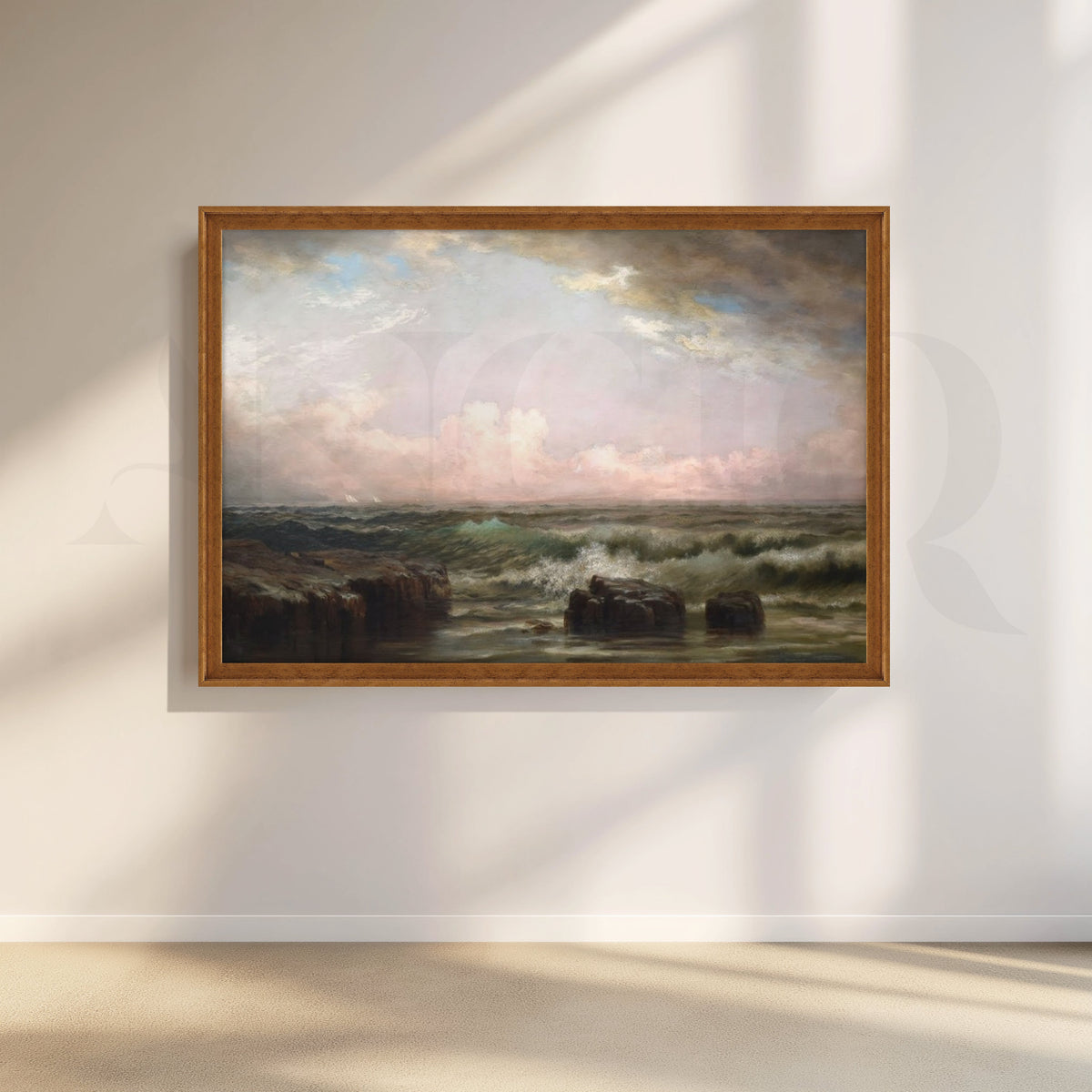 Storm Break Coastline Canvas Artwork – Asha Art Studio – Image 6