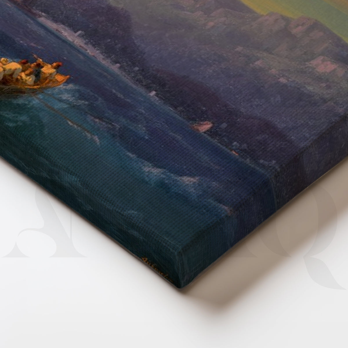 Golden Horizon Sailing Gallery Wall – Set of 3 Vintage Seascape Artworks - 18 x 24 Inches – Asha Art Studio – Image 2