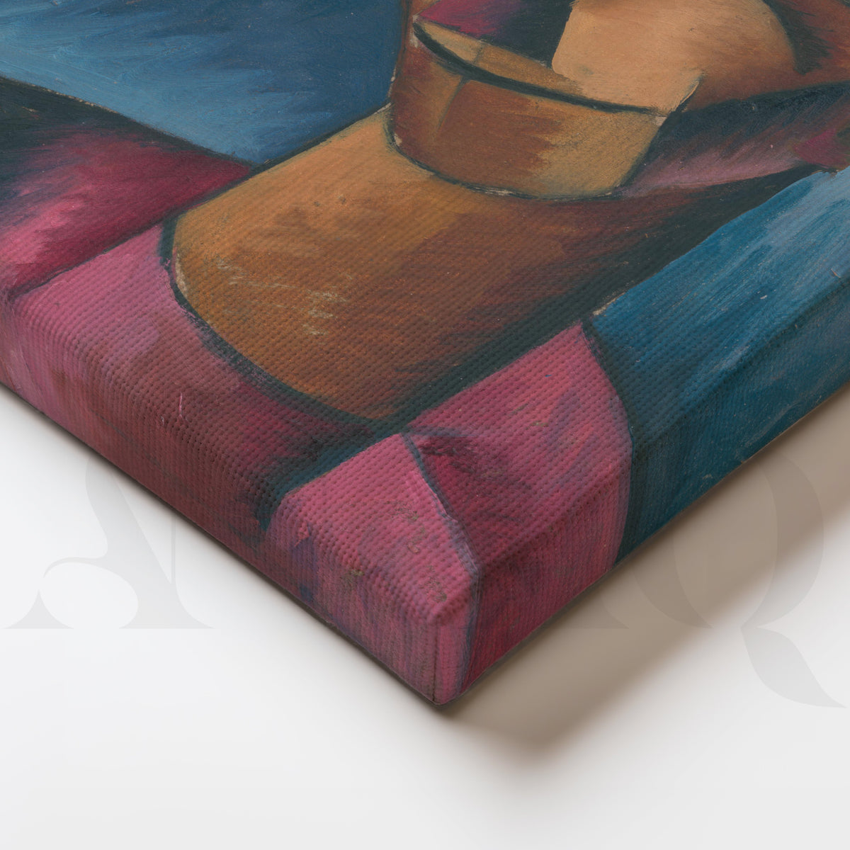 Abstract Male Portrait Canvas Artwork – Asha Art Studio – Image 2