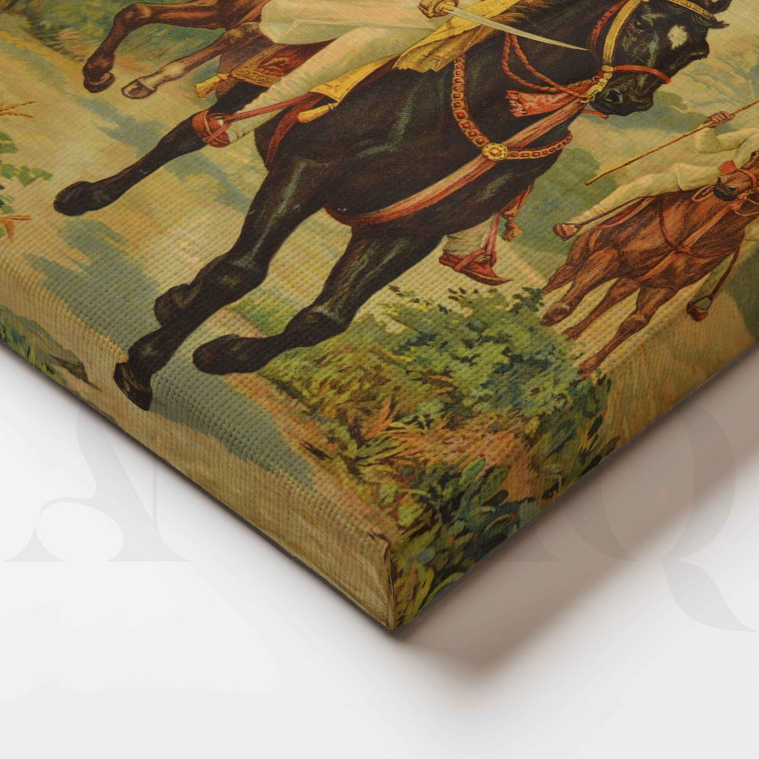 Shivaji Maharaj Leading His Cavalry by Raja Ravi Varma Canvas Artwork – Asha Art Studio