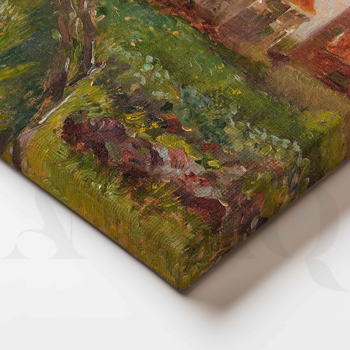 Rustic Village Landscape Canvas Artwork – Asha Art Studio – Image 2