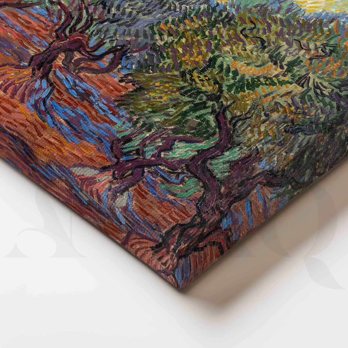 Olive Grove at Sunset Canvas Artwork – Asha Art Studio – Image 2
