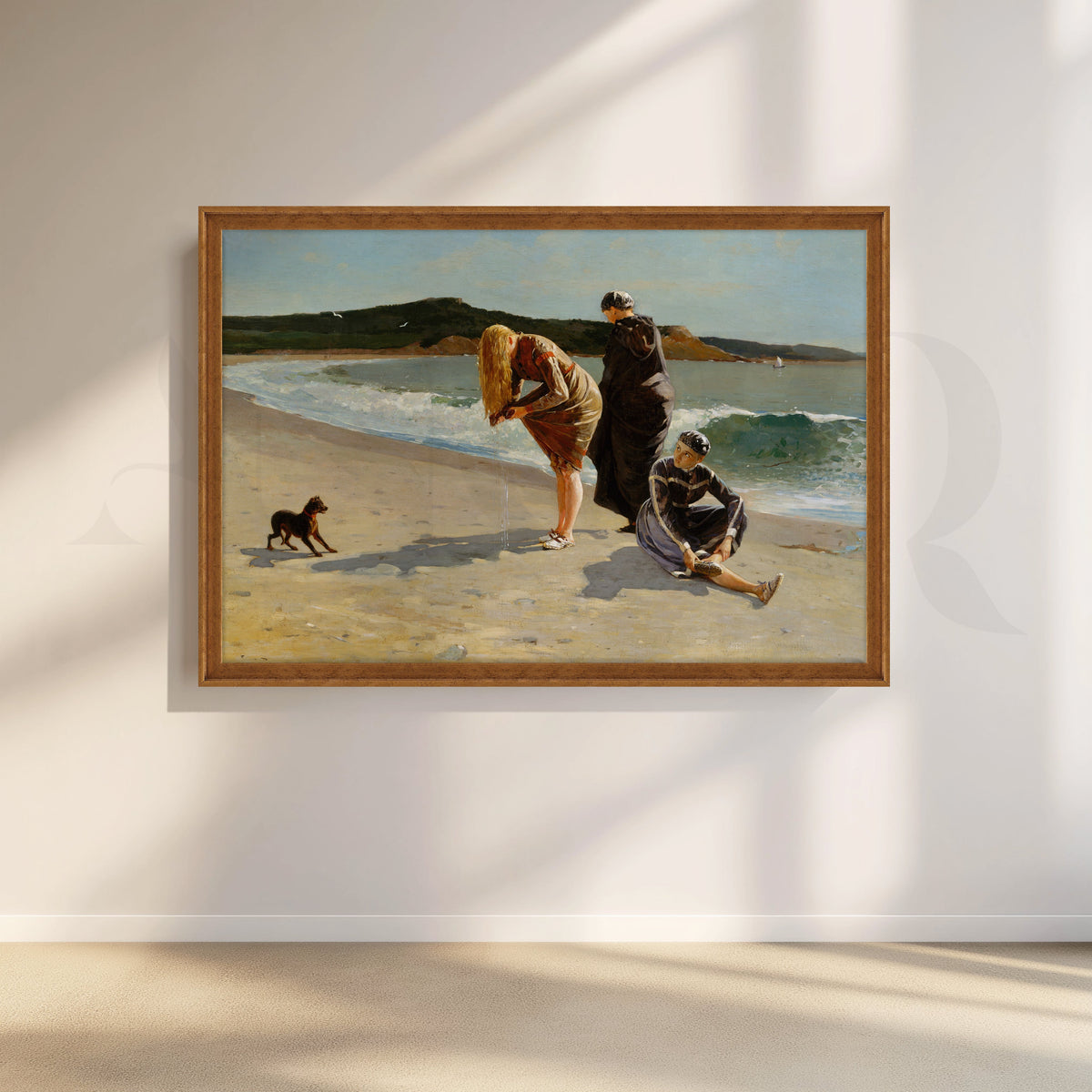 Beach Day with Girls Canvas Artwork – Asha Art Studio – Image 6