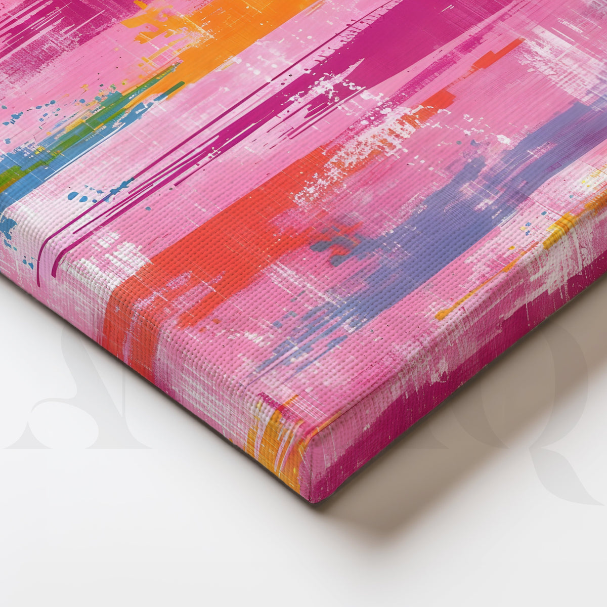 Vibrant Pastel Expression Gallery Wall – Set of 3 Contemporary Abstract Artworks - 18 x 24 Inches – Asha Art Studio – Image 2