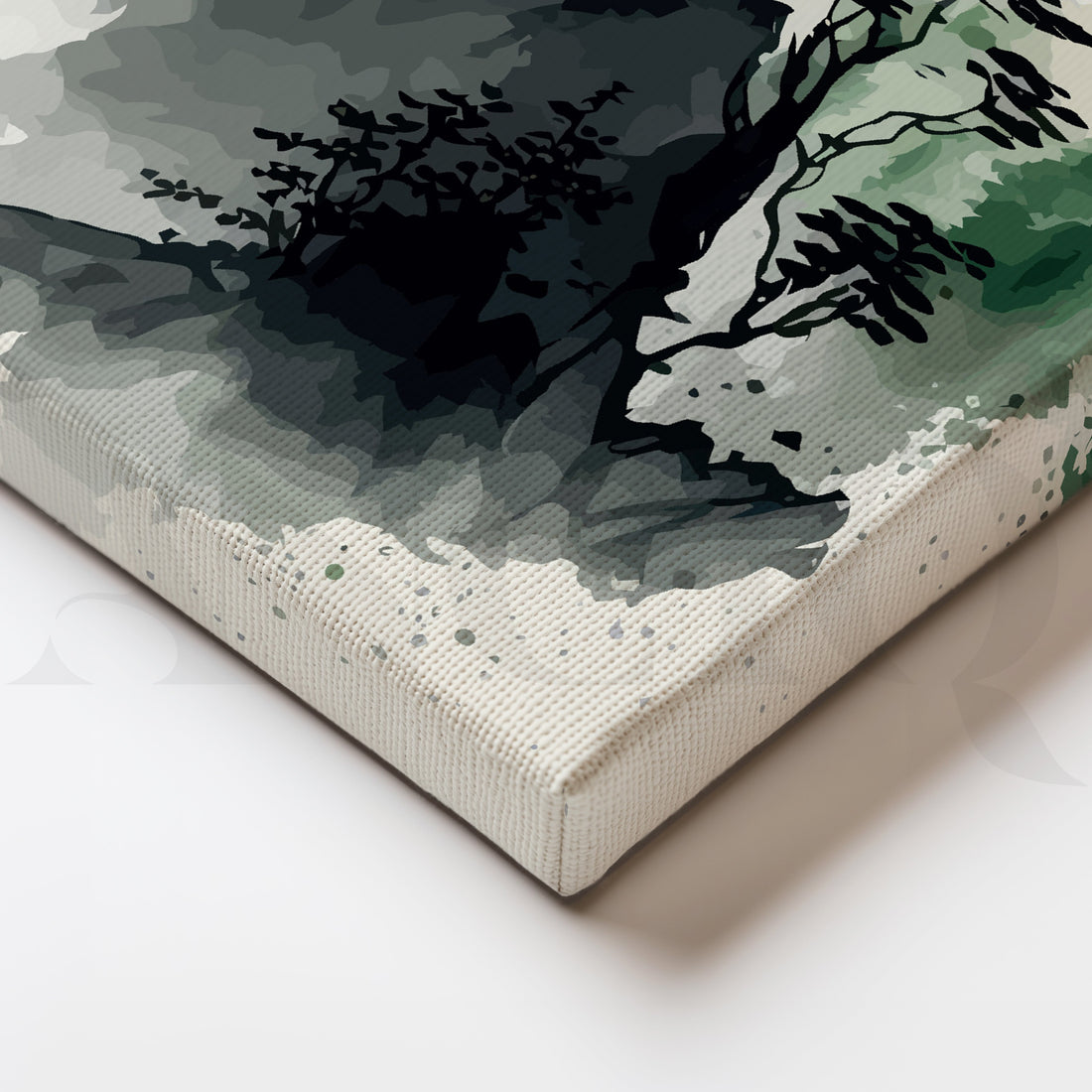 Majestic Silhouette Canvas Artwork – Asha Art Studio